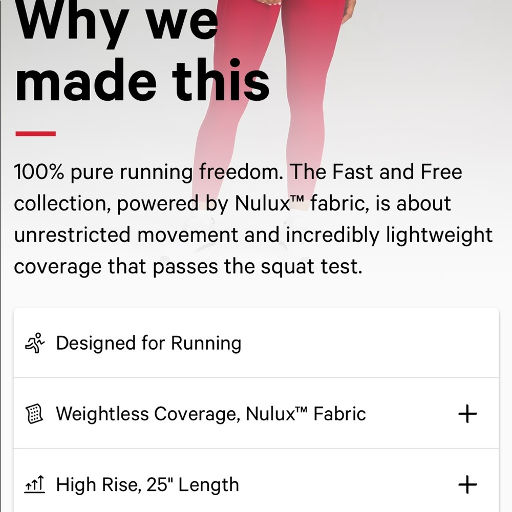 Lulu Lemon Fast and Free Hi-Rise Tight - Picture 7 of 7